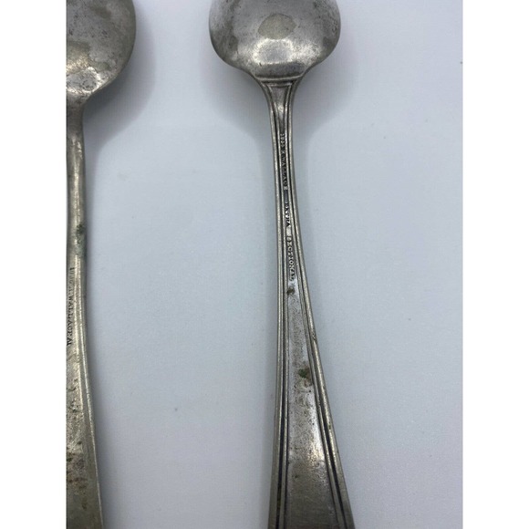 1835 R. Wallace Silverplate Antique Spoon Set - Picture 4 of 4